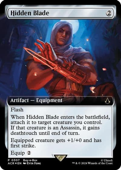Hidden Blade Extended Art Buy-A-Box Promos Magic card