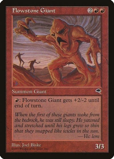 Flowstone Giant Tempest Magic card