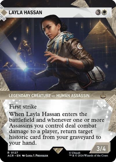 Layla Hassan Showcase Universes Beyond: Assassin's Creed Magic card