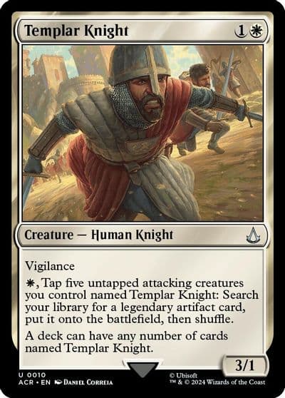 Templar Knight Universes Beyond: Assassin's Creed Magic card