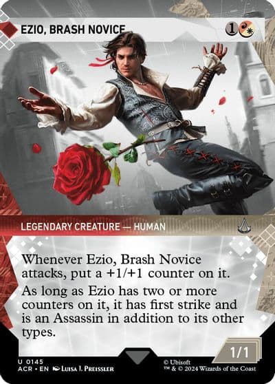 Ezio Brash Novice Showcase Universes Beyond: Assassin's Creed Magic card