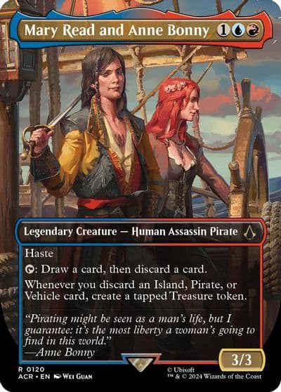 Mary Read and Anne Bonny Borderless Universes Beyond: Assassin's Creed Magic card