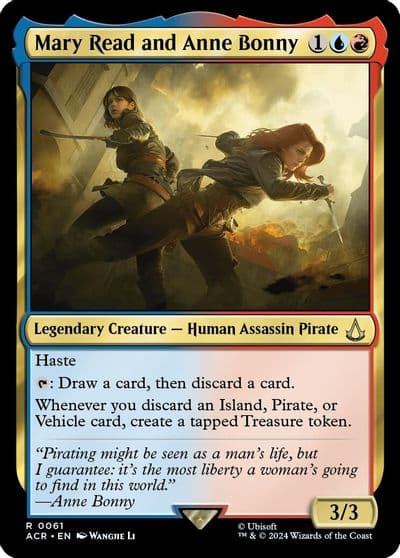 Mary Read and Anne Bonny Universes Beyond: Assassin's Creed Magic card