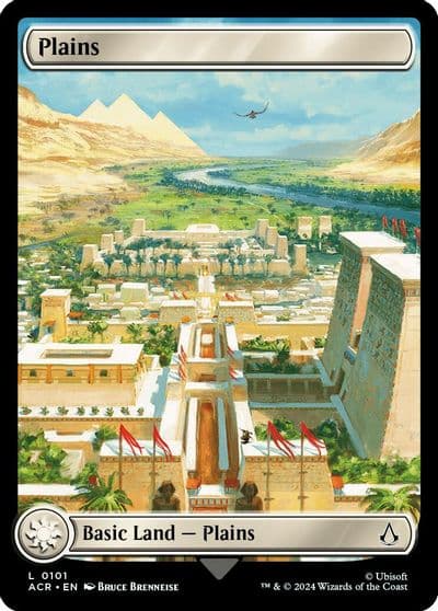 Plains 0101 Universes Beyond: Assassin's Creed Magic card