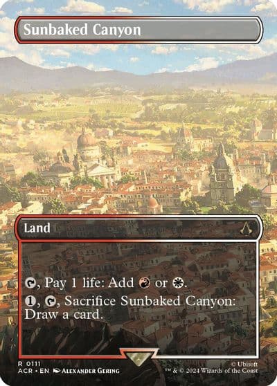 Sunbaked Canyon Borderless Universes Beyond: Assassin's Creed Magic card
