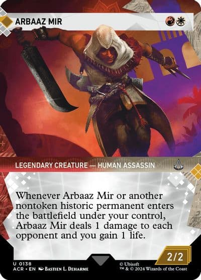 Arbaaz Mir Showcase Universes Beyond: Assassin's Creed Magic card