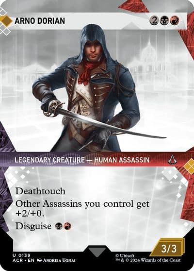 Arno Dorian Showcase Universes Beyond: Assassin's Creed Magic card