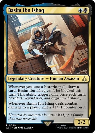 Basim Ibn Ishaq Universes Beyond: Assassin's Creed Magic card