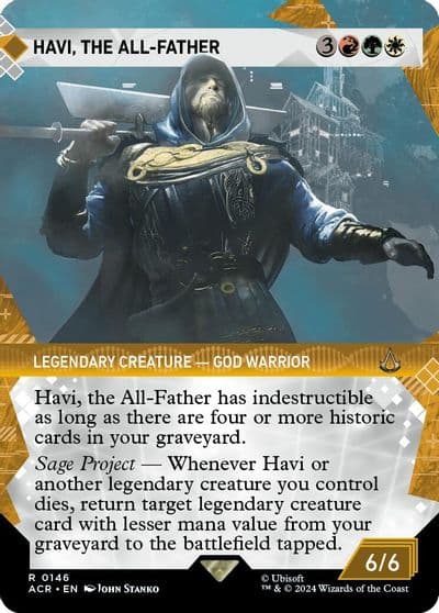 Havi the All Father Showcase Universes Beyond: Assassin's Creed Magic card