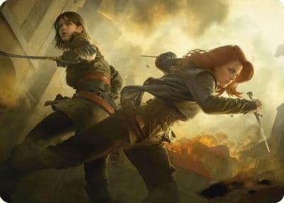 Mary Read and Anne Bonny Art Card Art Series: Universes Beyond: Assassin's Creed Magic card