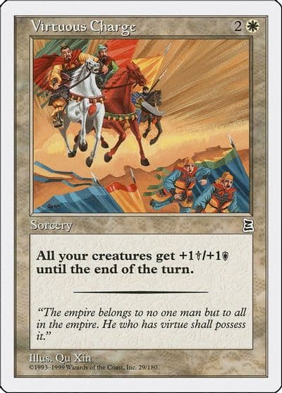 Virtuous Charge Portal Three Kingdoms Magic card