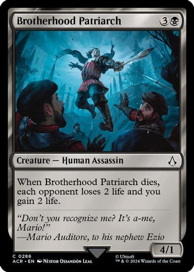 Brotherhood Patriarch Universes Beyond: Assassin's Creed Magic card