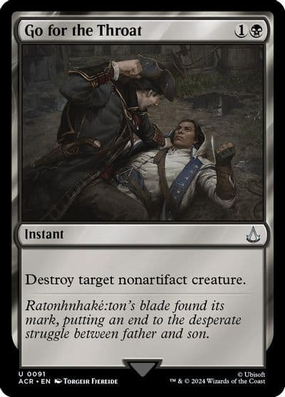 Go for the Throat Universes Beyond: Assassin's Creed Magic card