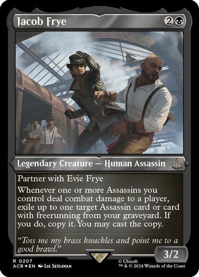 Jacob Frye Foil Etched Universes Beyond: Assassin's Creed Magic card