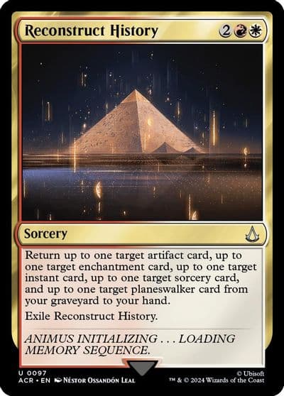 Reconstruct History Universes Beyond: Assassin's Creed Magic card
