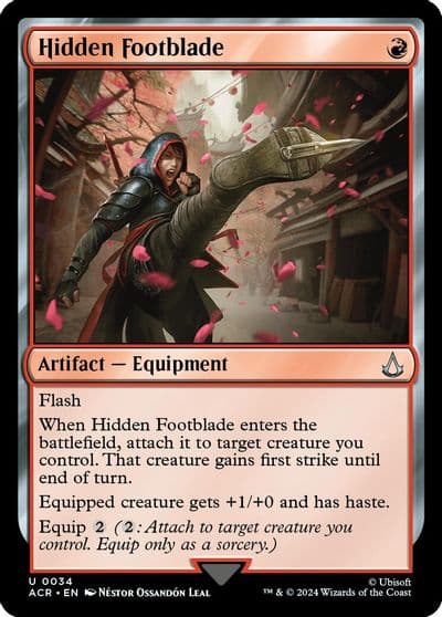 Hidden Footblade Universes Beyond: Assassin's Creed Magic card
