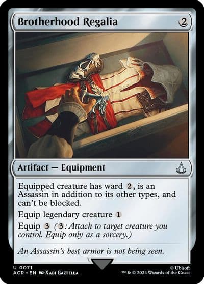 Brotherhood Regalia Universes Beyond: Assassin's Creed Magic card