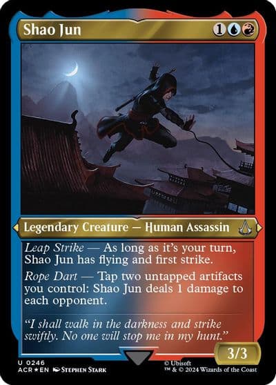 Shao Jun Foil Etched Universes Beyond: Assassin's Creed Magic card