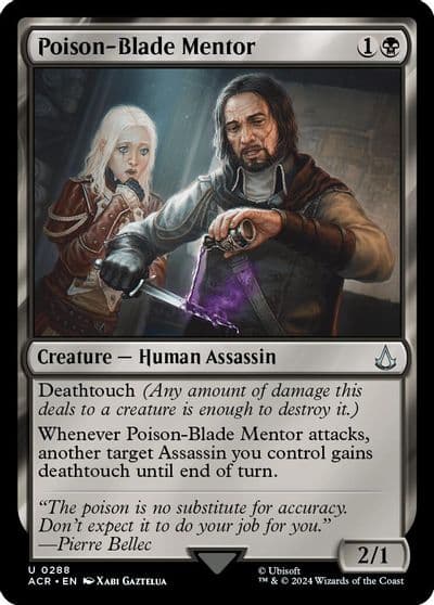 Poison Blade Mentor Universes Beyond: Assassin's Creed Magic card