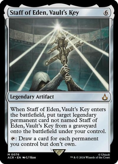 Staff of Eden Vaults Key Universes Beyond: Assassin's Creed Magic card