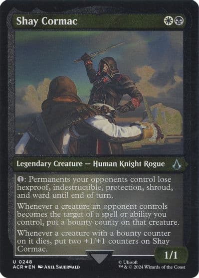 Shay Cormac Foil Etched Universes Beyond: Assassin's Creed Magic card