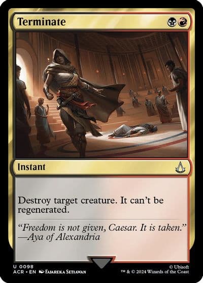 Terminate Universes Beyond: Assassin's Creed Magic card