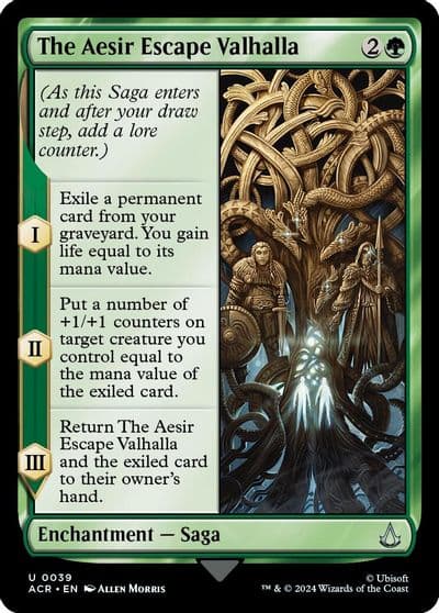 The Aesir Escape Valhalla Universes Beyond: Assassin's Creed Magic card