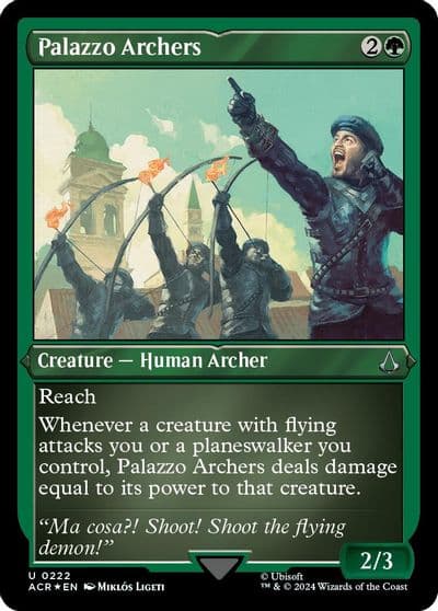 Palazzo Archers Foil Etched Universes Beyond: Assassin's Creed Magic card