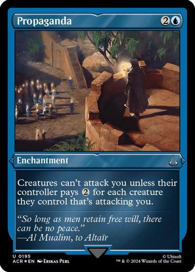 Propaganda Foil Etched Universes Beyond: Assassin's Creed Magic card