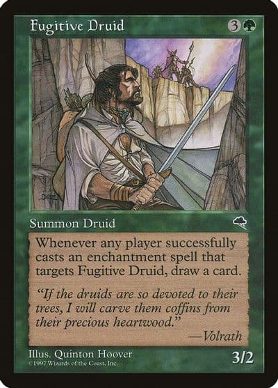 Fugitive Druid Tempest Magic card