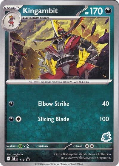 Kingambit - Darkrai Deck Battle Academy 2024 Pokemon card