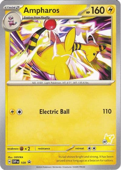 Ampharos - Pikachu 47 Battle Academy 2024 Pokemon card