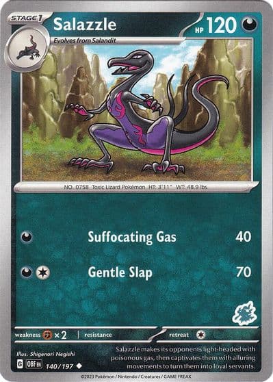 Salazzle - Darkrai Deck Battle Academy 2024 Pokemon card
