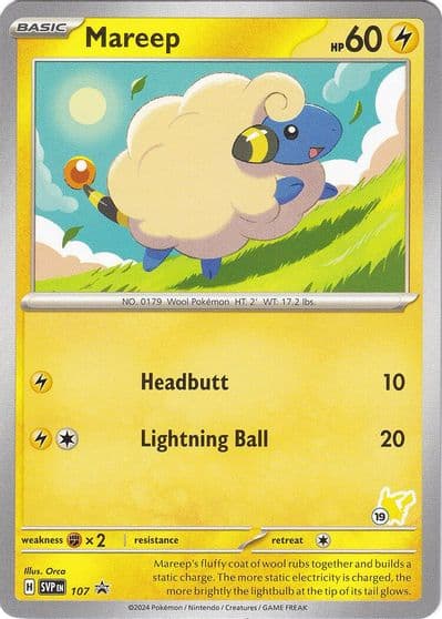 Mareep - Pikachu 19 Battle Academy 2024 Pokemon card