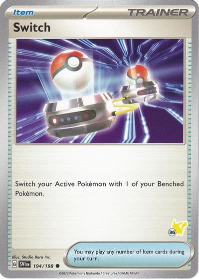 Switch - Pikachu 36 Battle Academy 2024 Pokemon card