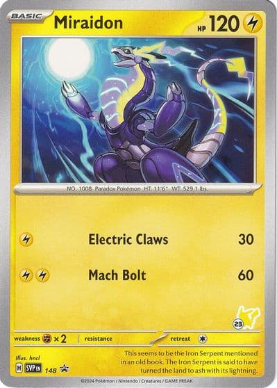 Miraidon - Pikachu 23 Battle Academy 2024 Pokemon card