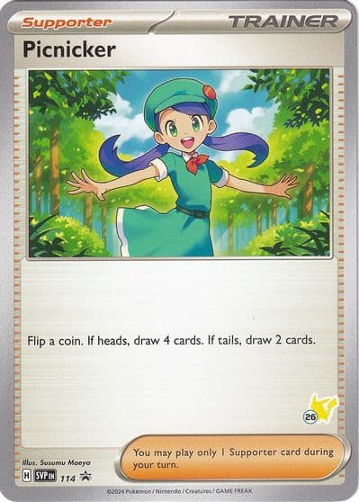 Picnicker - Pikachu 26 Battle Academy 2024 Pokemon card