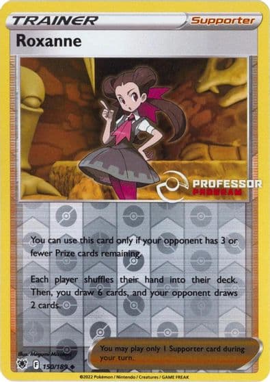 Roxanne (2022) Professor Program Promos Pokemon card