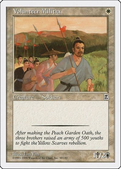 Volunteer Militia Portal Three Kingdoms Magic card