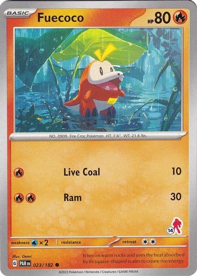 Fuecoco - Armarouge 14 Battle Academy 2024 Pokemon card