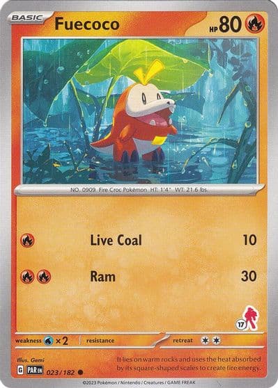Fuecoco - Armarouge 17 Battle Academy 2024 Pokemon card