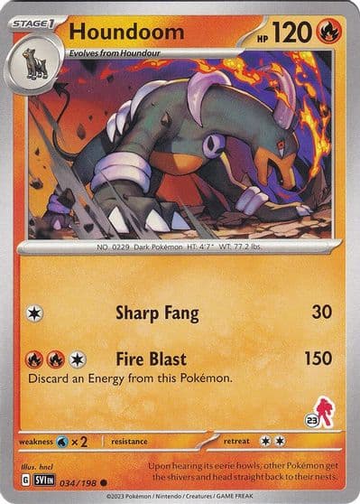 Houndoom - Armarouge 23 Battle Academy 2024 Pokemon card