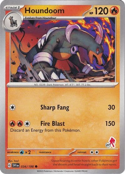 Houndoom - Armarouge 27 Battle Academy 2024 Pokemon card