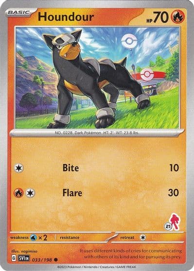 Houndour - Armarouge 21 Battle Academy 2024 Pokemon card