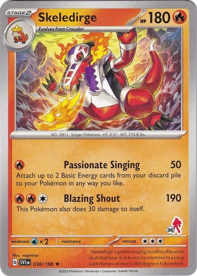 Skeledirge - Armarouge 36 Battle Academy 2024 Pokemon card