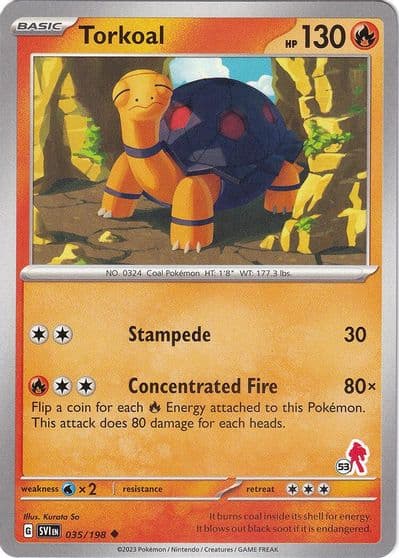 Torkoal - Armarouge 53 Battle Academy 2024 Pokemon card