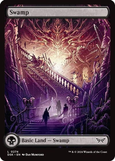Swamp 0274 Full Art Duskmourn: House of Horror Magic card
