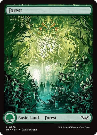 Forest 0276 Full Art Duskmourn: House of Horror Magic card