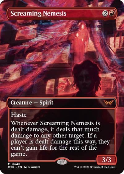 Screaming Nemesis Borderless Duskmourn: House of Horror Magic card