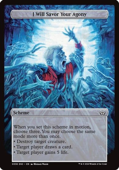 I Will Savor Your Agony Full Art Archenemy: Duskmourn Magic card